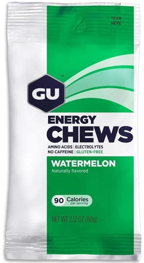 GU Energy Chews 60 g Watermelon Energia gélek