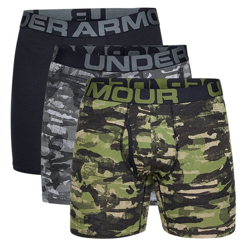 Under Armour Charged Cotton 6in 3 Pack Novelty Boxeralsók