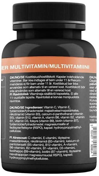 Pure Power Multivitamin 100 capsules Vitaminok és ásványi anyagok