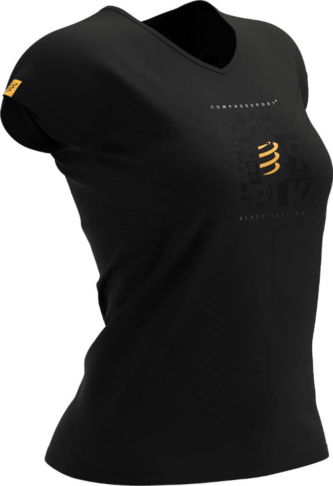 Compressport Performance SS Tshirt W - Black Edition 2022 Rövid ujjú póló