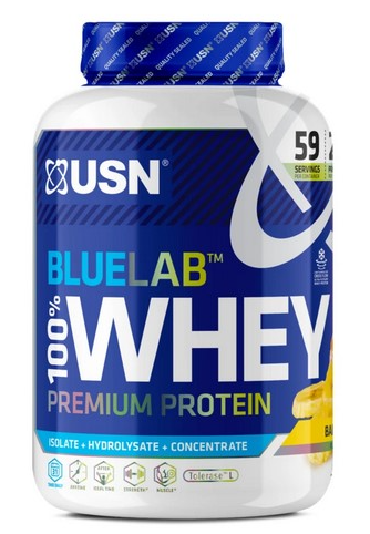 USN BlueLab 100% Whey Premium Protein banana 2kg Fehérje porok