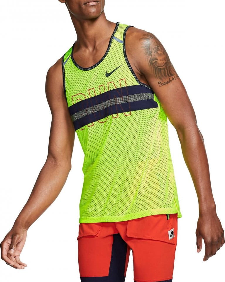 Nike M NK WILD RUN TANK MESH Atléta trikó