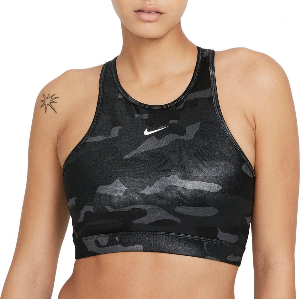 Nike Dri-FIT Swoosh Women’s Medium-Support 1-Piece Pad High-Neck Sports Bra Melltartó