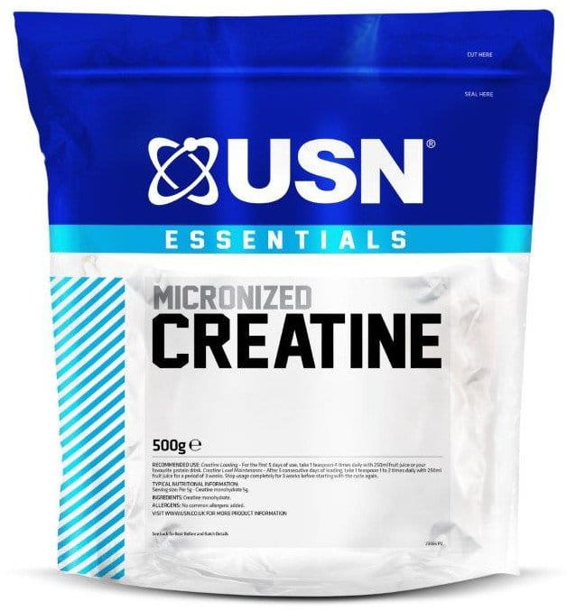 Kreatin-monohidrát USN Essential íz nélkül 500g