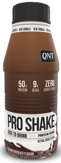 QNT PRO SHAKE (50g protein & Low Sugar) 500 ml Belgian Chocolate Fehérje italok és turmixok