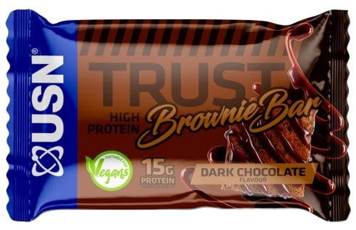 Vegán proteinszelet USN Trust 60g brownie étcsokoládé